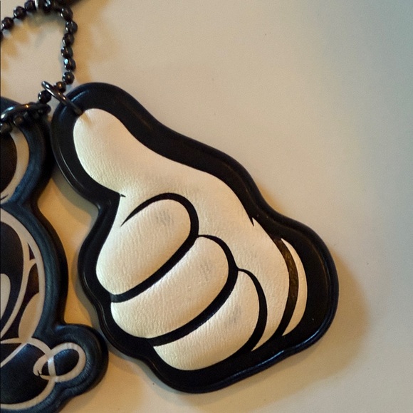 Disney and Coach collectible Black and White Mickey Keychain or Purse Charm - Picture 3 of 7